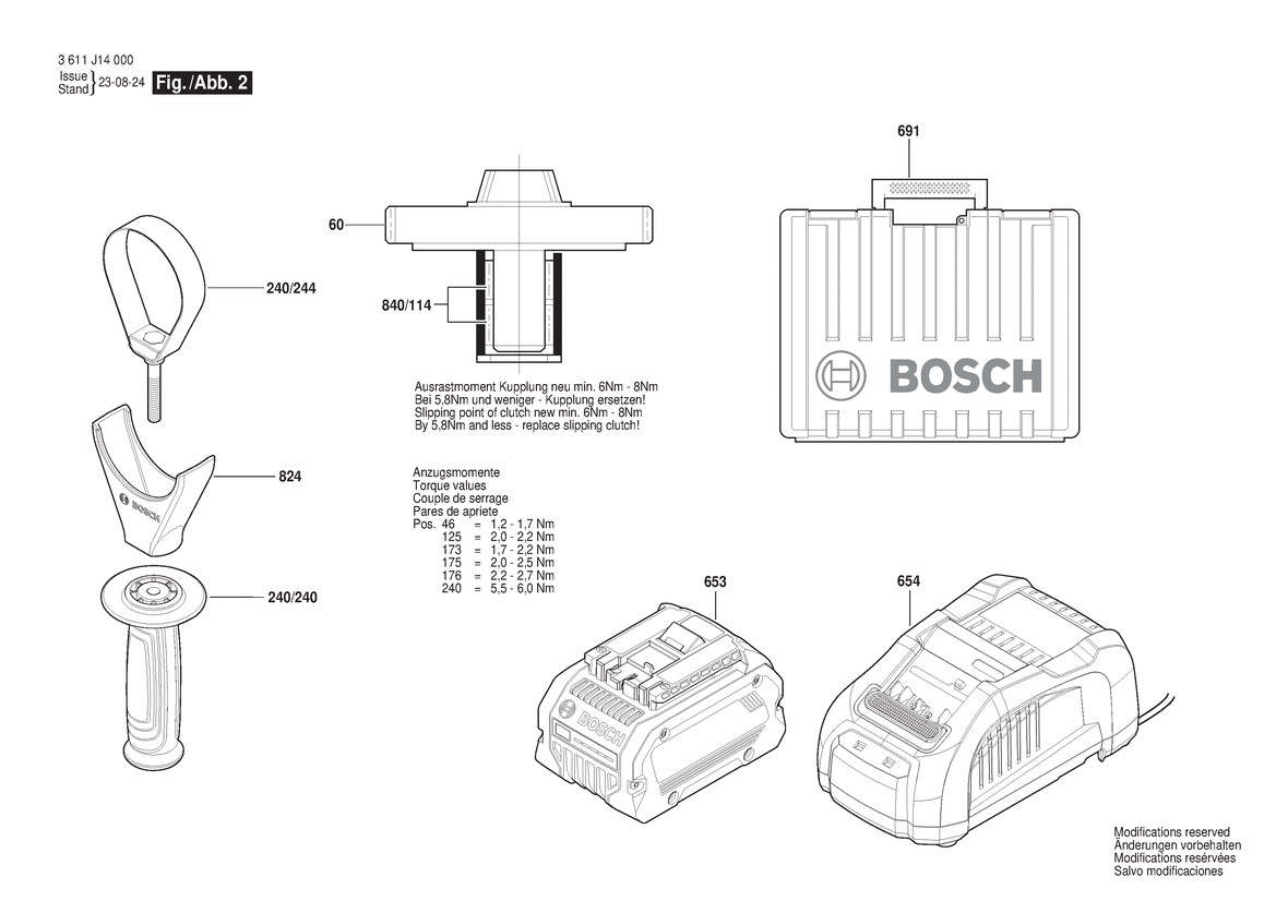 New Genuine Bosch 1600A01E0A Housing Cover