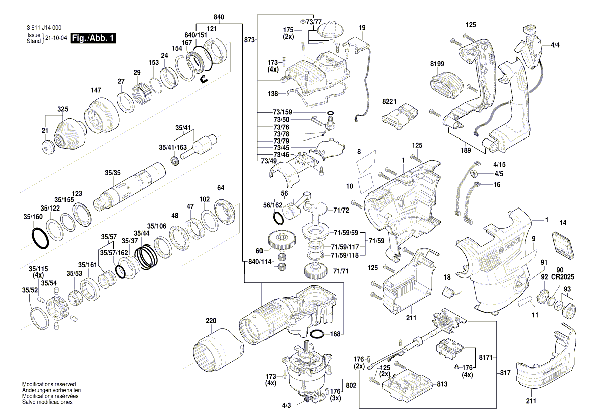 New Genuine Bosch 1600A01E0A Housing Cover