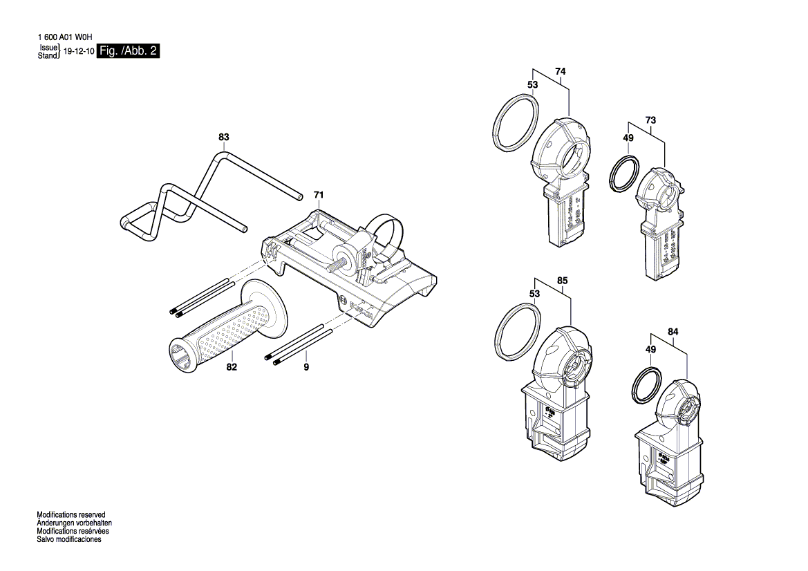 New Genuine Bosch 1600A01E29 Socket Pipe
