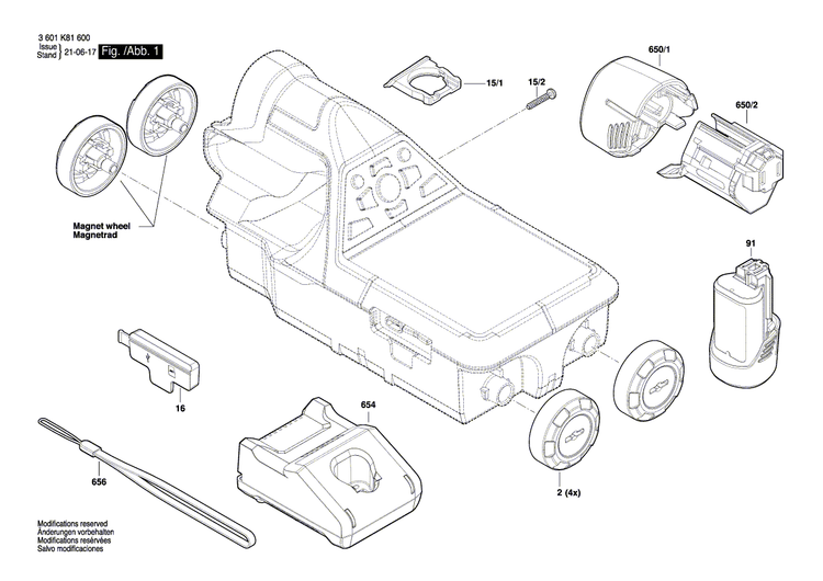 New Genuine Bosch 1600A01L55 Cover