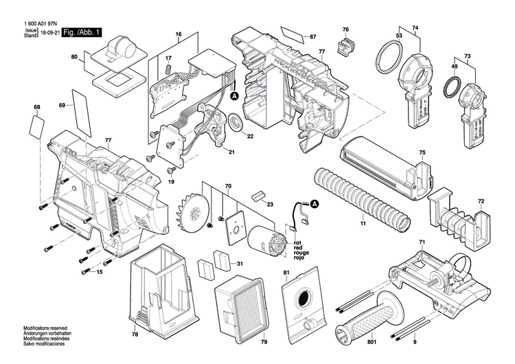 New Genuine Bosch 1600A01L5L Decal