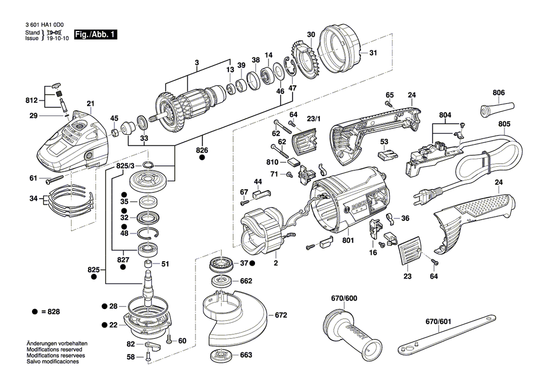 New Genuine Bosch 1600A01LX7 Assembly Set