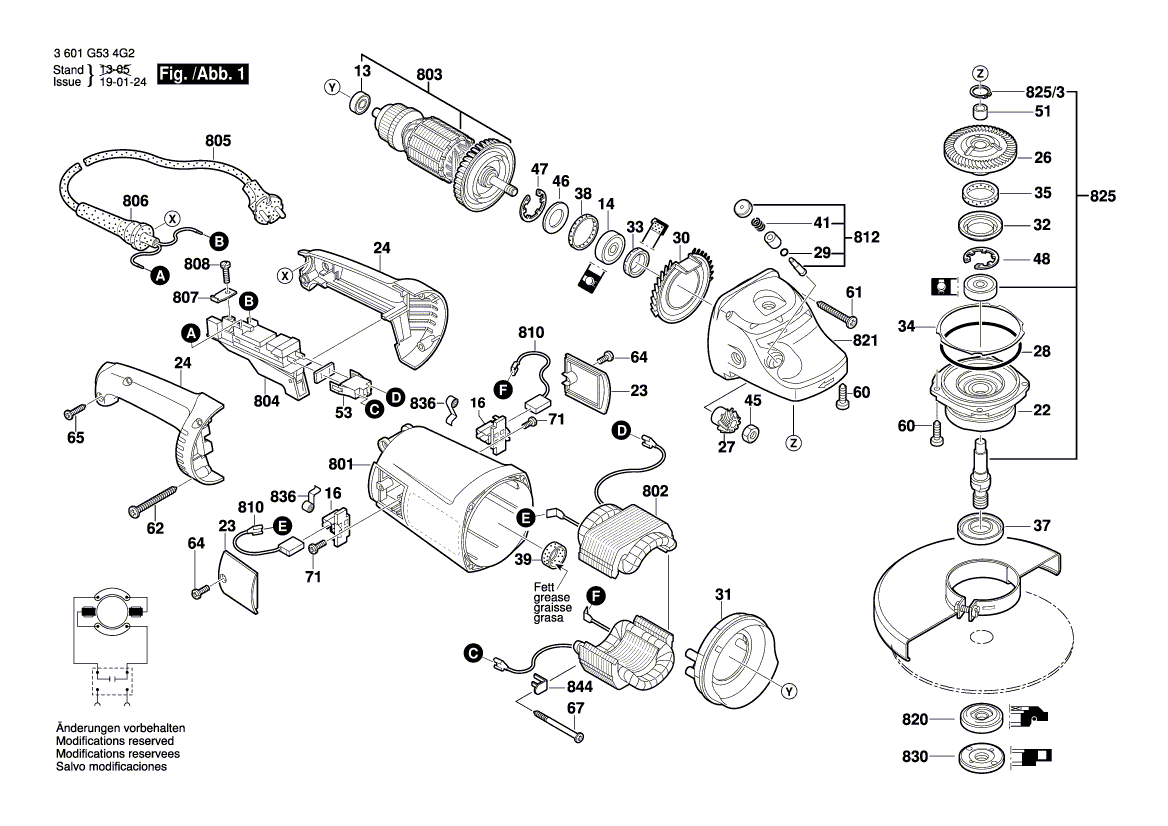 New Genuine Bosch 1600A01LX8 Assembly Set