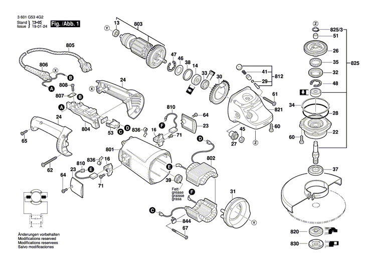 New Genuine Bosch 1600A01LX8 Assembly Set