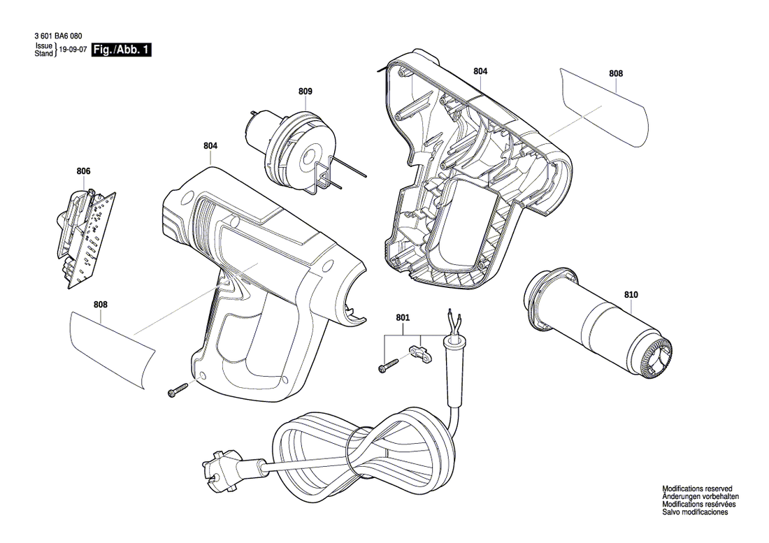 New Genuine Bosch 1600A01N68 Heating Element