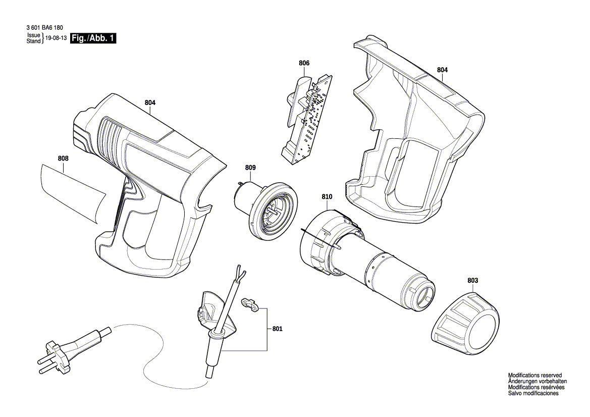 New Genuine Bosch 1600A01N69 Heating Element
