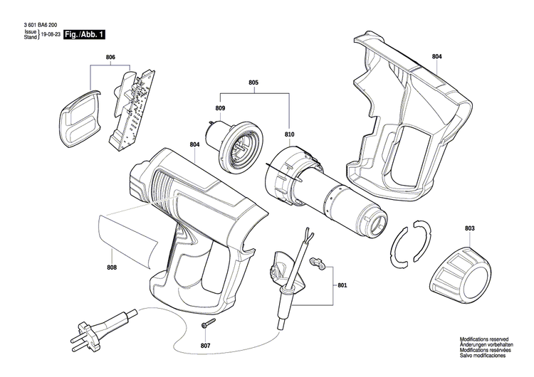 New Genuine Bosch 1600A01N6B Heating Element