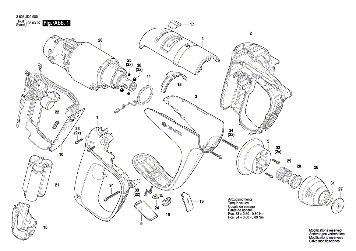 New Genuine Bosch 1600A01NE2 Distance Pipe