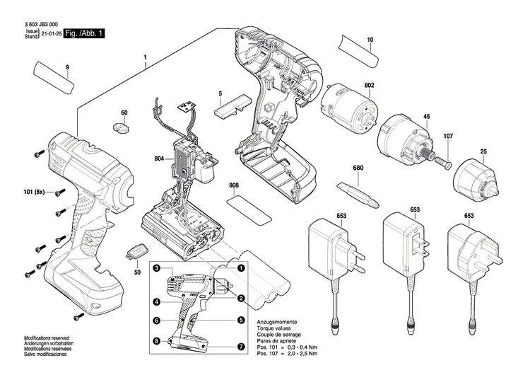 New Genuine Bosch 1600A01P2B Charger