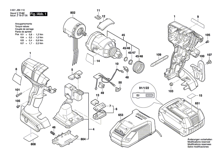 New Genuine Bosch 1600A01P7G Warning Label