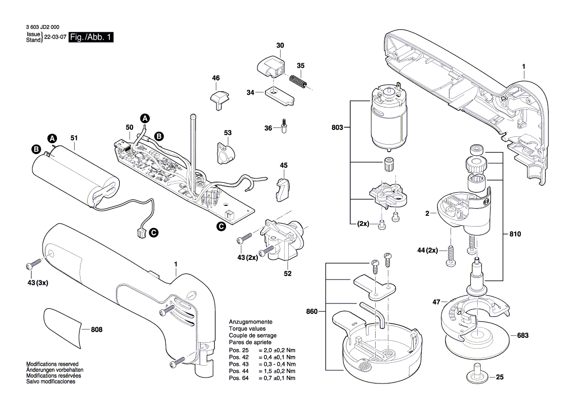 New Genuine Bosch 1600A01PC5 Rod