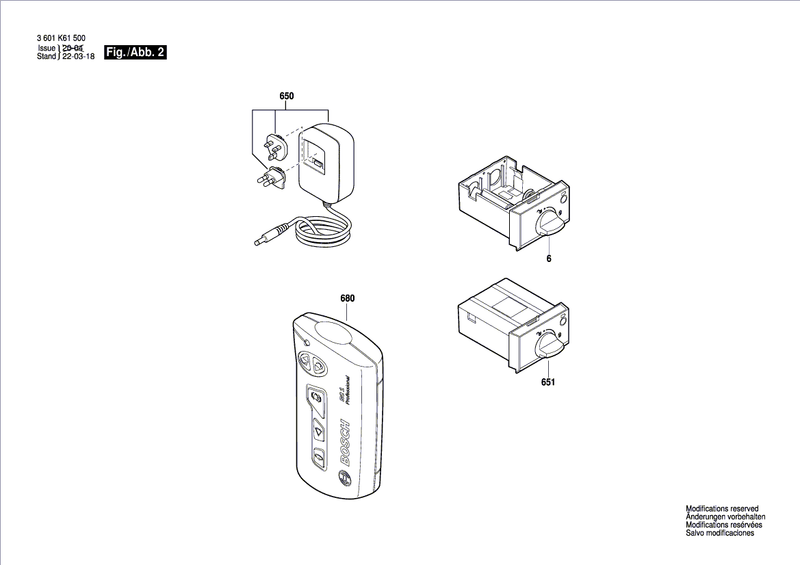 New Genuine Bosch 1600A01R7U Assembly