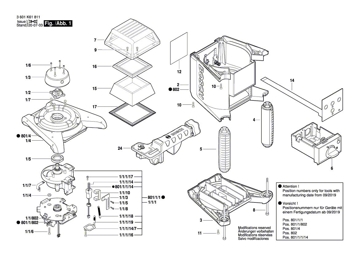 New Genuine Bosch 1600A01R89 Housing
