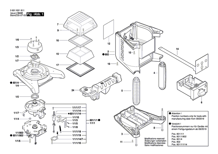 New Genuine Bosch 1600A01R89 Housing