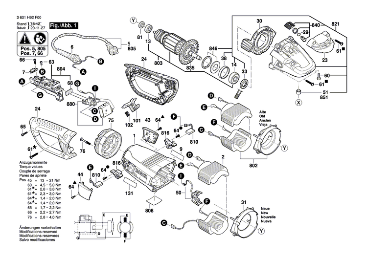 New Genuine Bosch 1600A01R95 Protective Cover