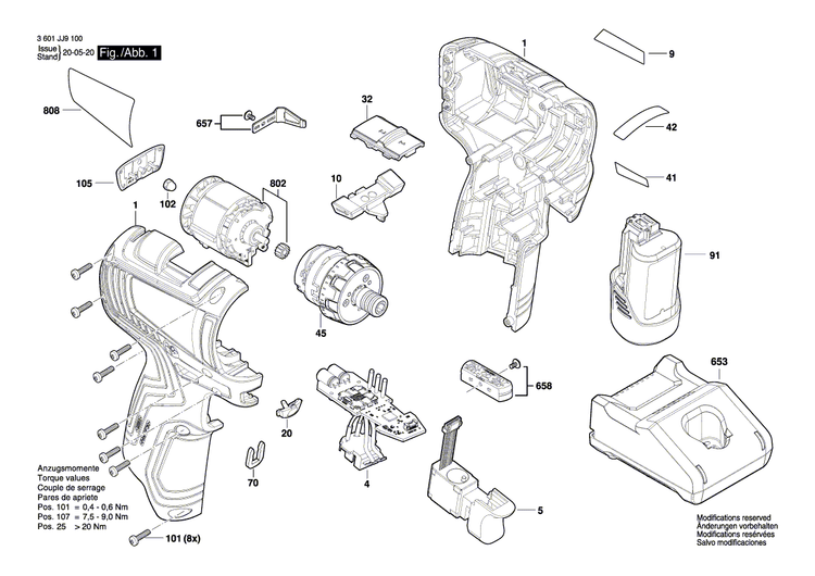 New Genuine Bosch 1600A01S5K Gear Box