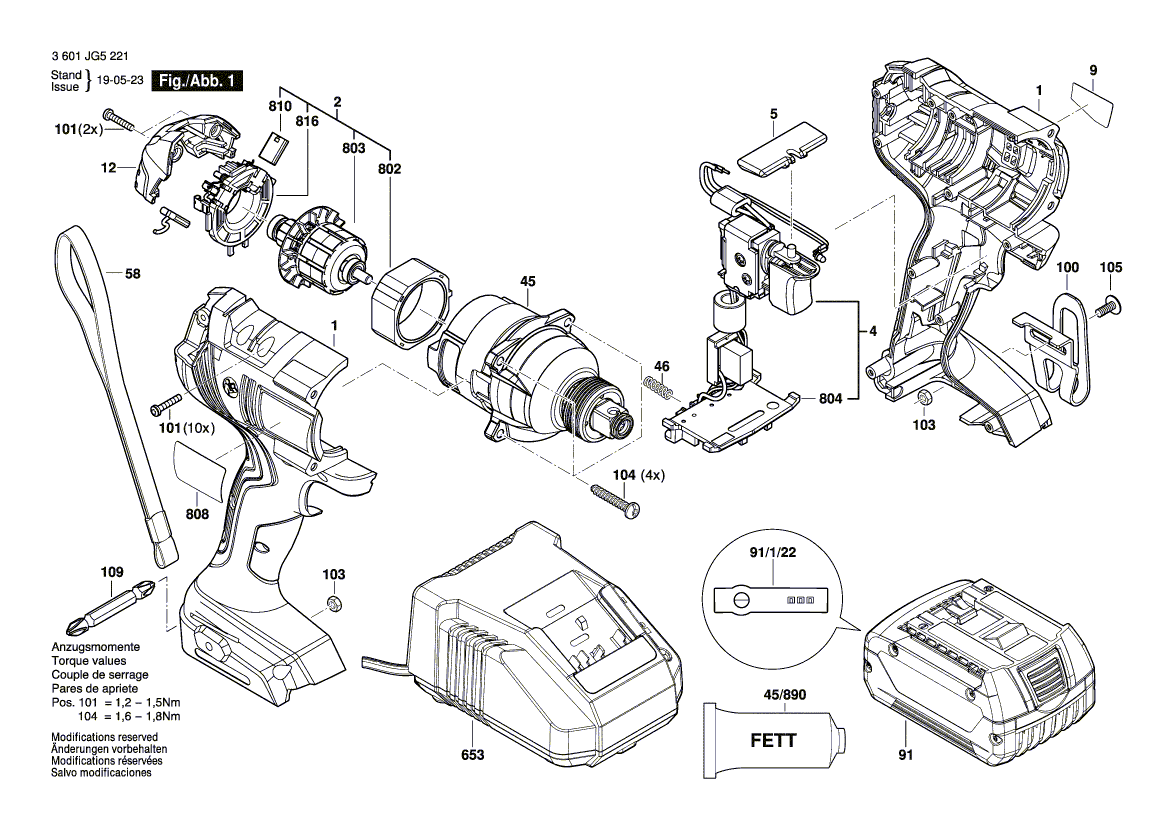 New Genuine Bosch 1600A01SH5 Housing Assembly