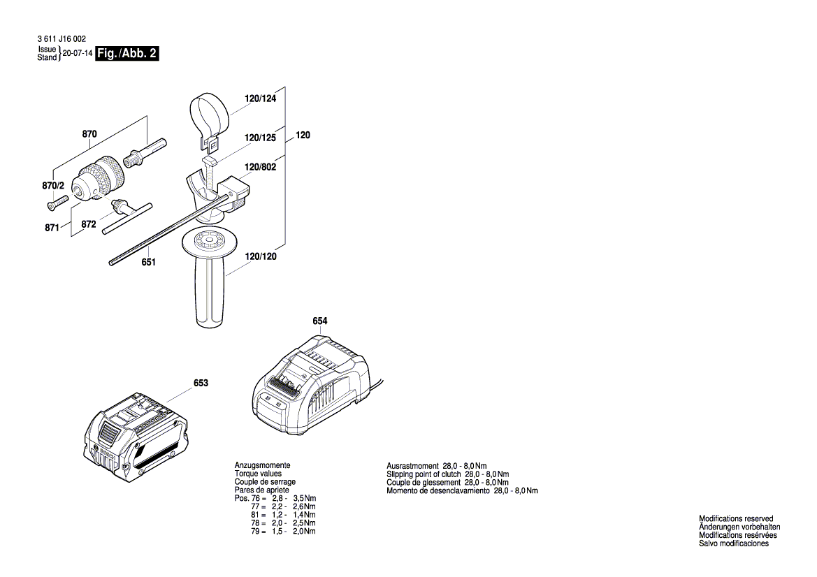 New Genuine Bosch 1600A01U4C Switch-Pawl