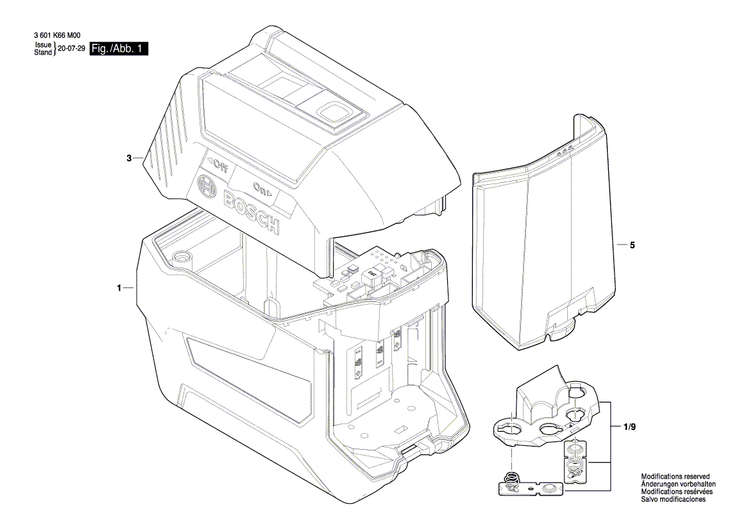 New Genuine Bosch 1600A01V6L Assembly