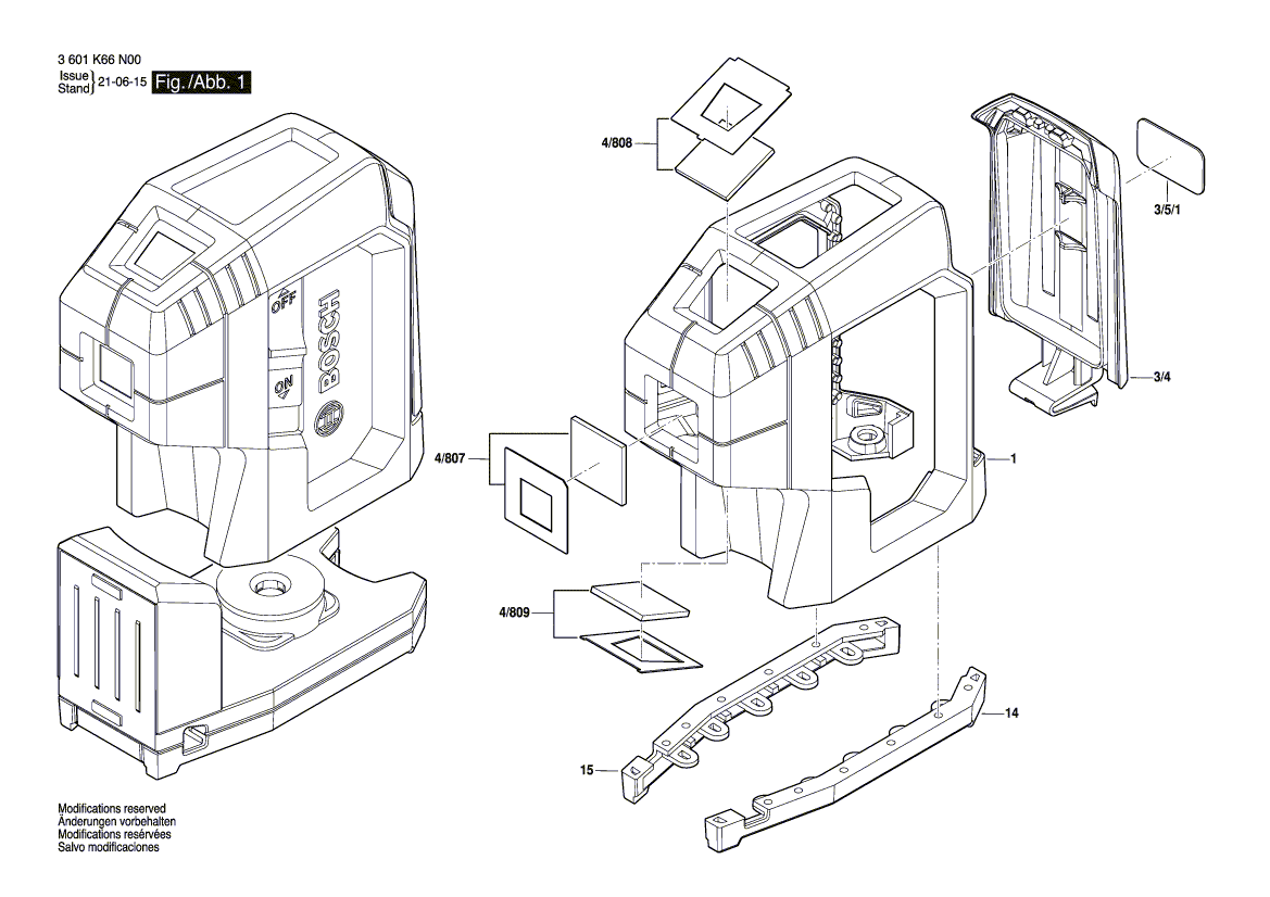 New Genuine Bosch 1600A01VF1 Rubber