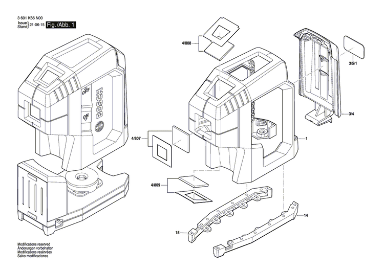 New Genuine Bosch 1600A01VF1 Rubber