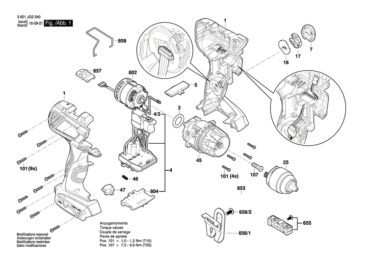 New Genuine Bosch 1600A01YE8 Keyless Chuck