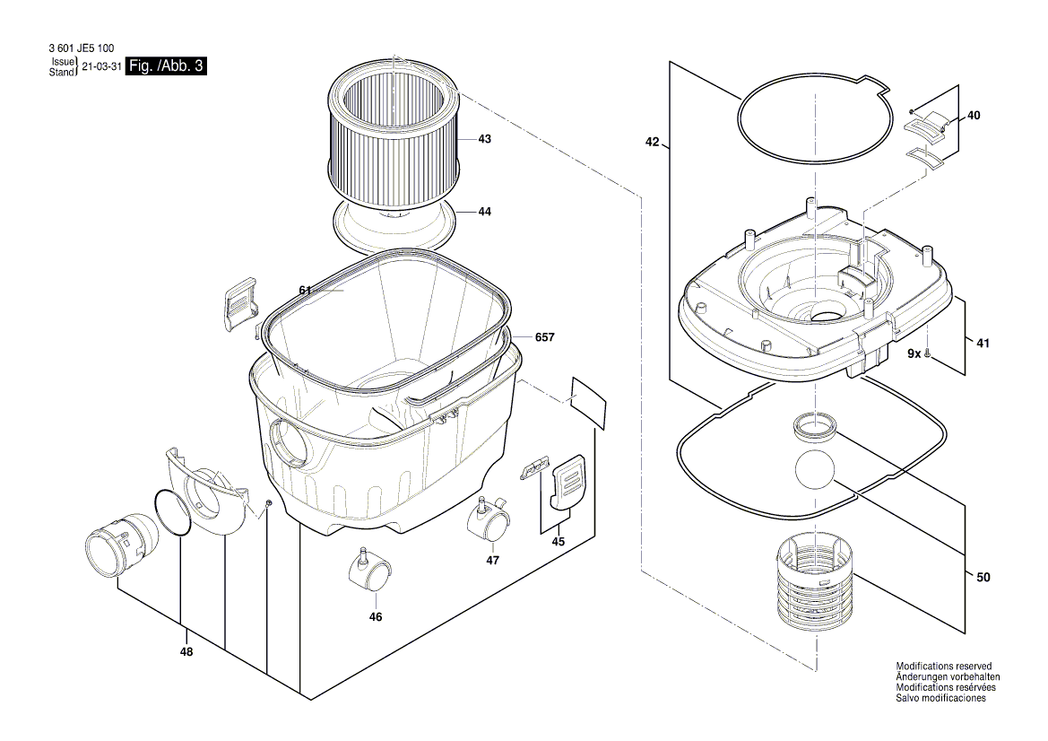 New Genuine Bosch 1600A01ZM8 Switch Kit