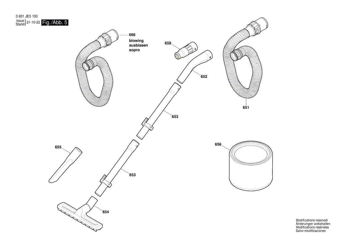 New Genuine Bosch 1600A01ZM8 Switch Kit
