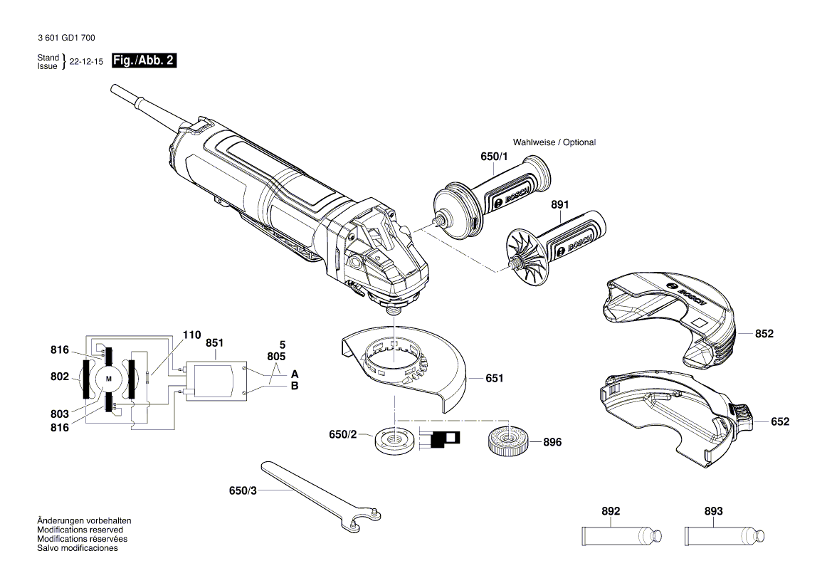 New Genuine Bosch 1600A02059 Protective Cover