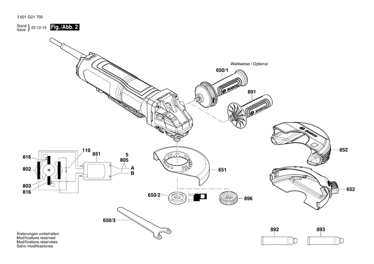 New Genuine Bosch 1600A02059 Protective Cover