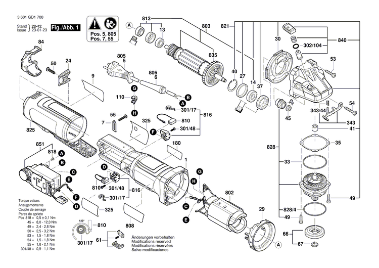 New Genuine Bosch 1600A02059 Protective Cover