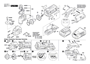 New Genuine Bosch 1600A020UX Warning Label