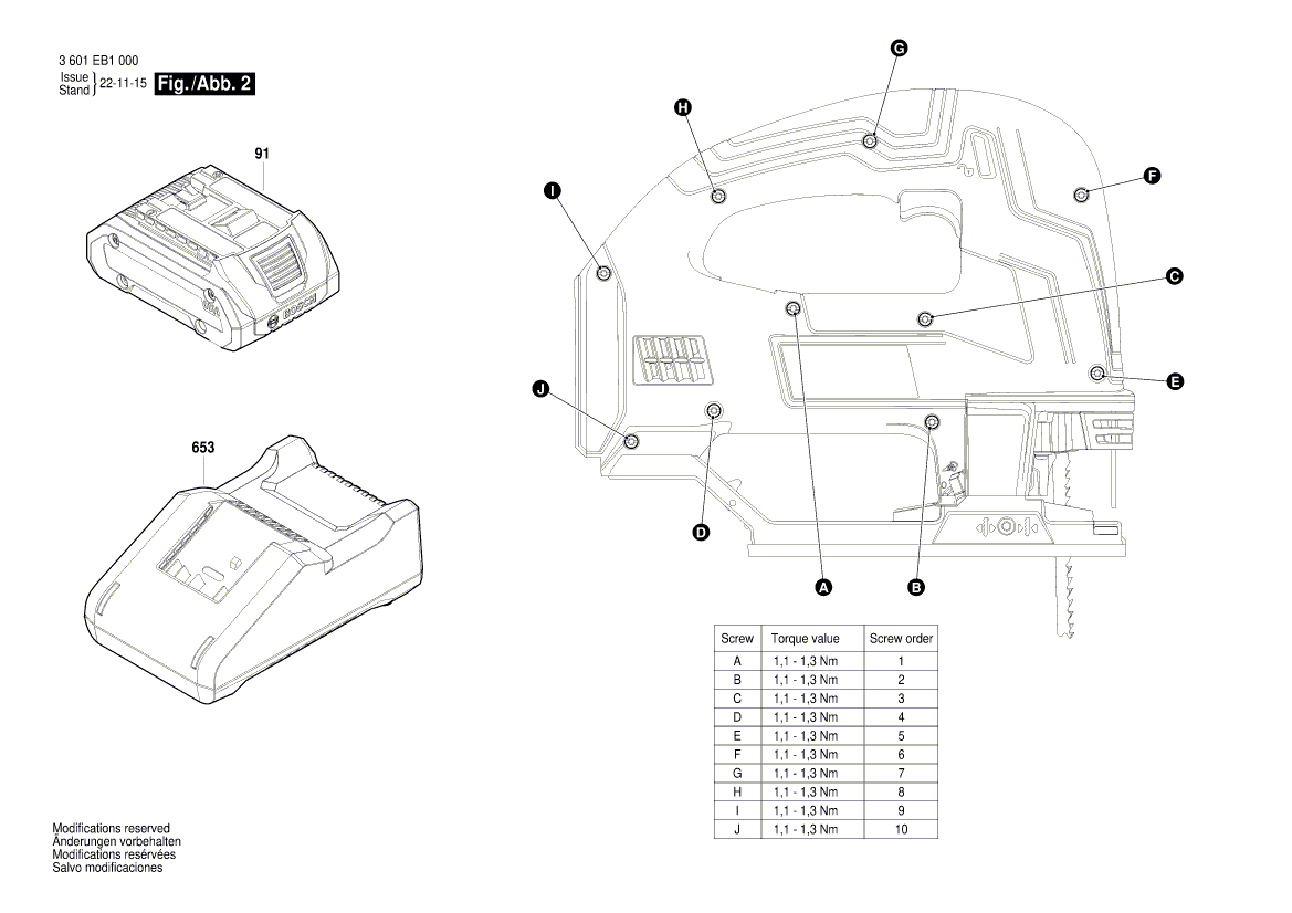New Genuine Bosch 1600A02166 Safety Switch