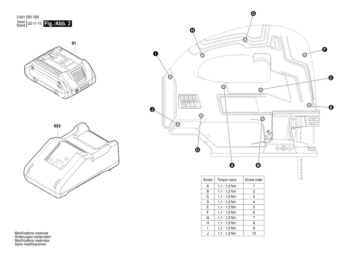 New Genuine Bosch 1600A02166 Safety Switch