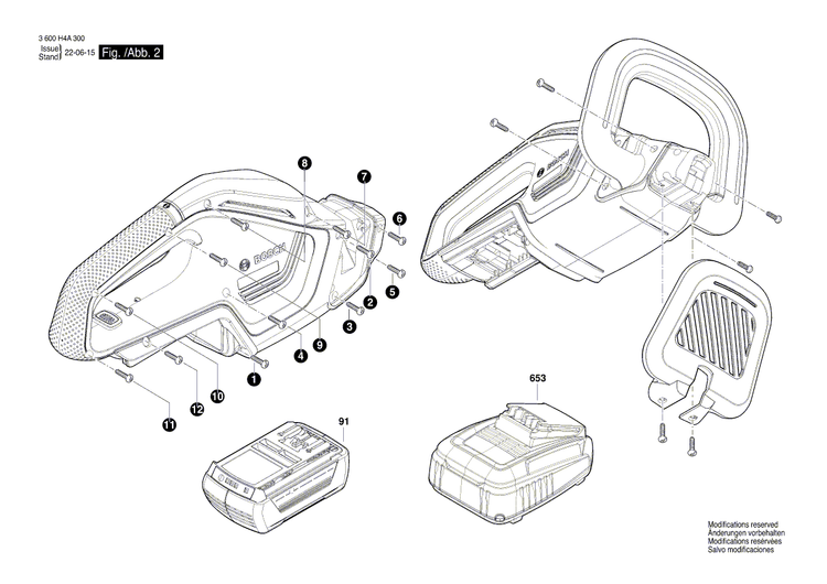 New Genuine Bosch 1600A021LG Release Lever
