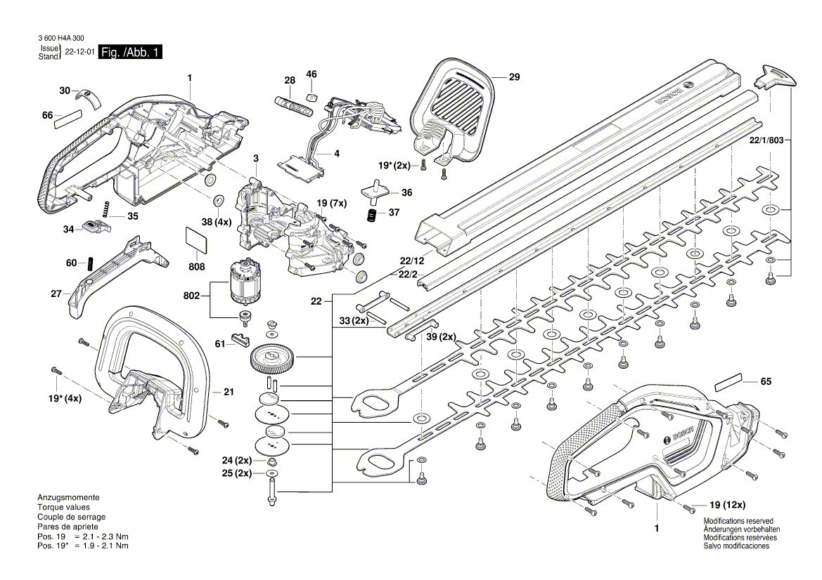 New Genuine Bosch 1600A021LG Release Lever