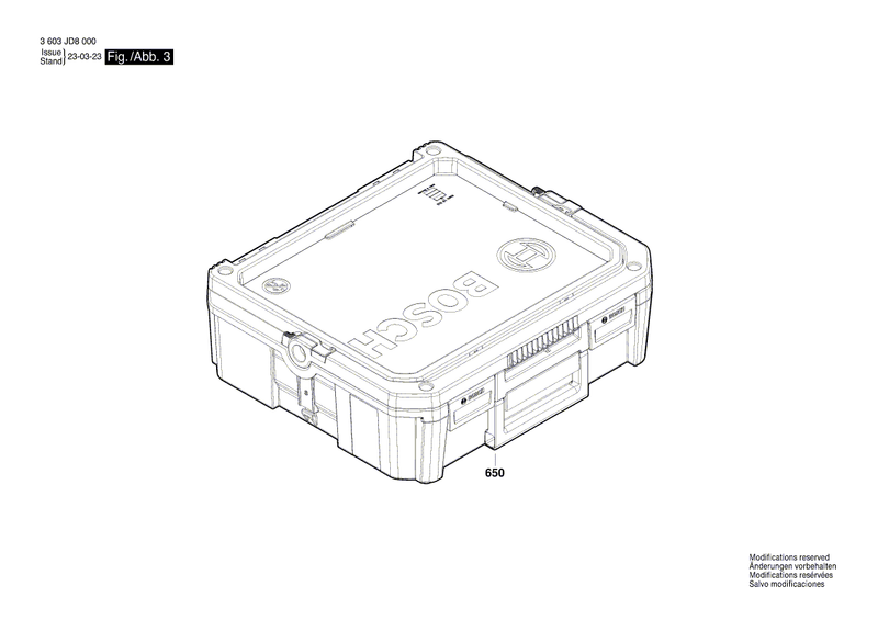 New Genuine Bosch 1600A021Z3 Switch Slide