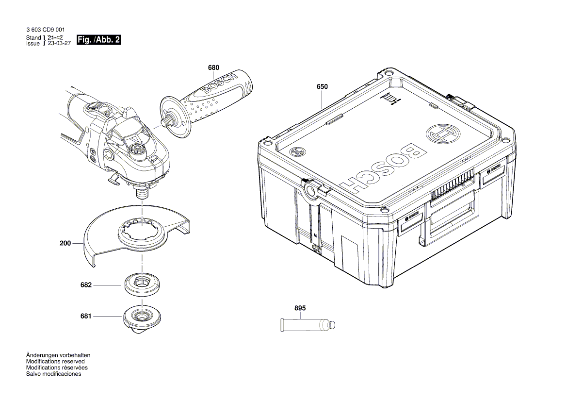 New Genuine Bosch 1600A02264 Housing