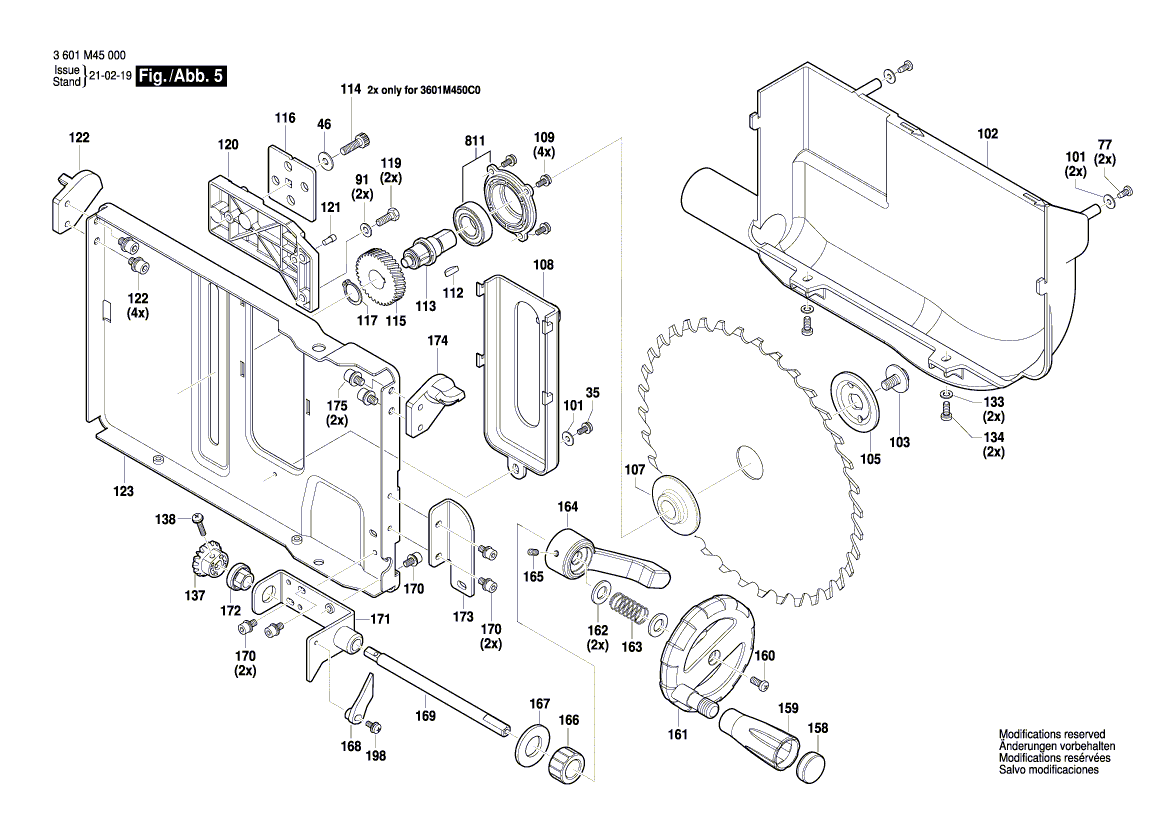 New Genuine Bosch 1600A022DM Stop Plate
