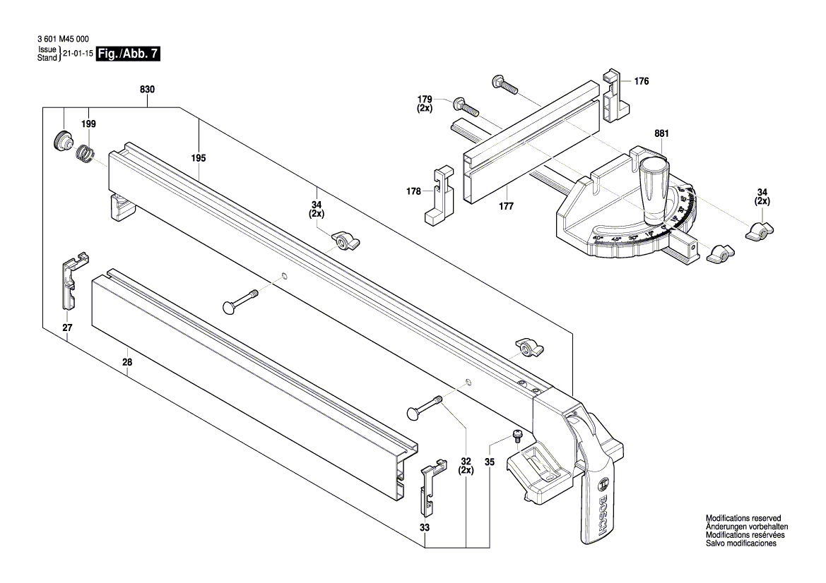 New Genuine Bosch 1600A022F4 Circlip