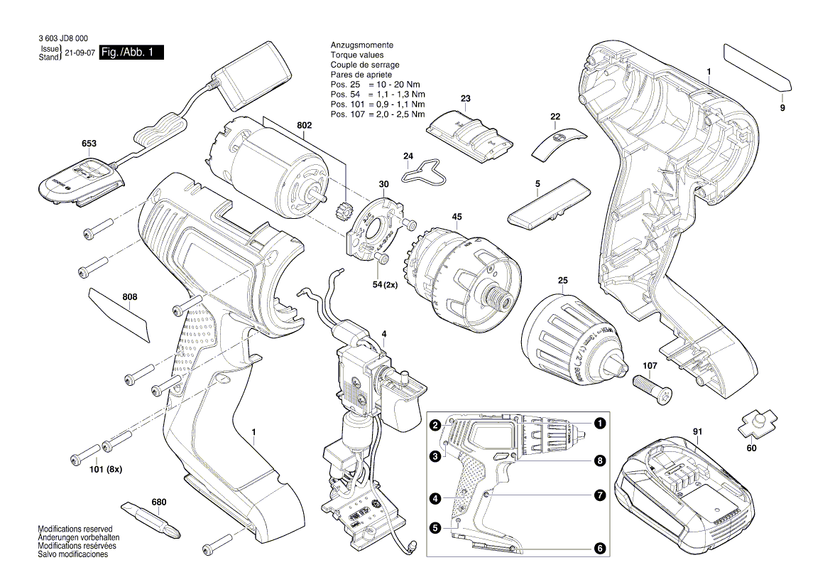 New Genuine Bosch 1600A022JC Flange