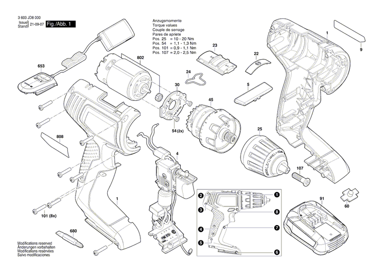 New Genuine Bosch 1600A022JC Flange