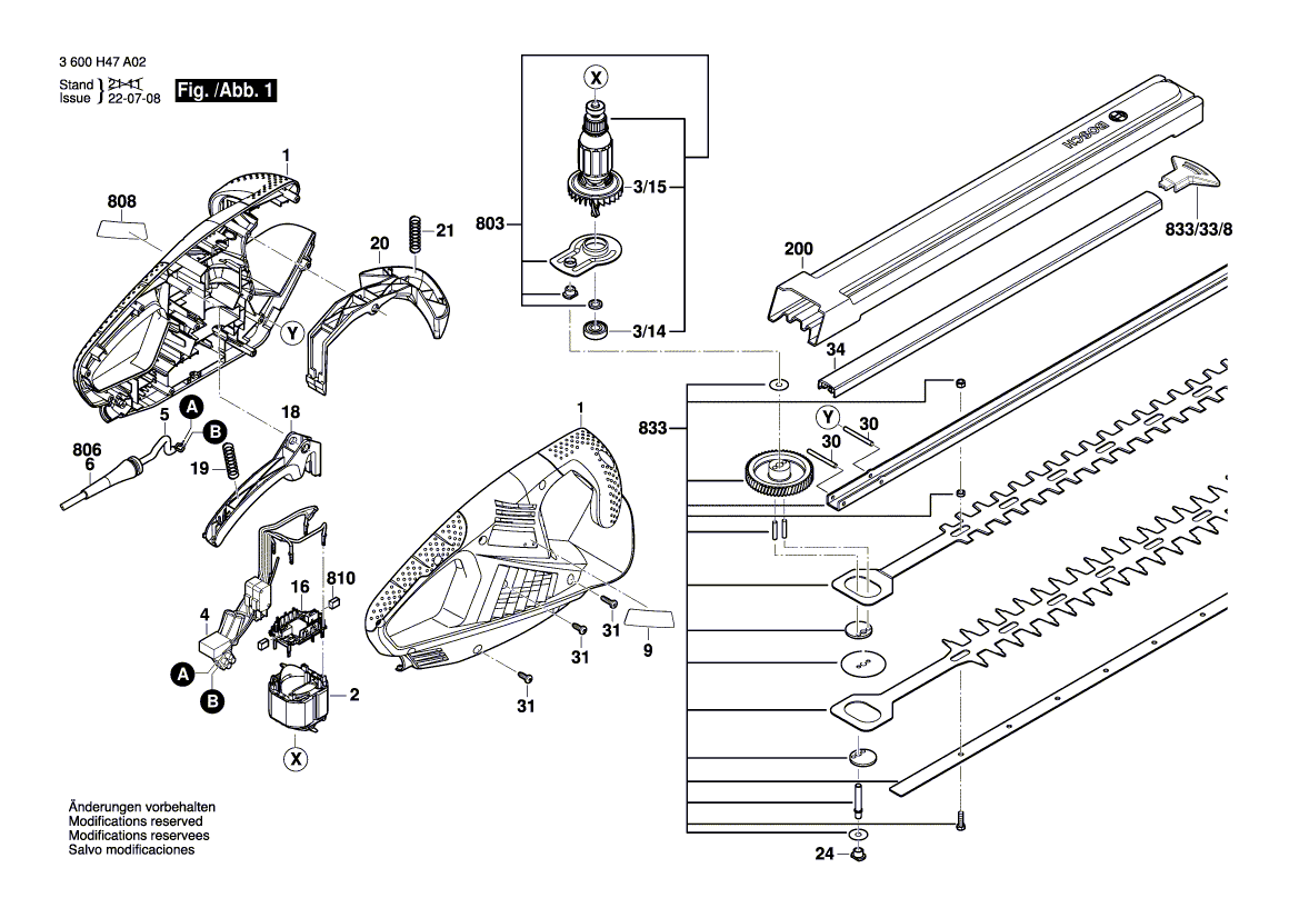 New Genuine Bosch 1600A02473 Knife Guard