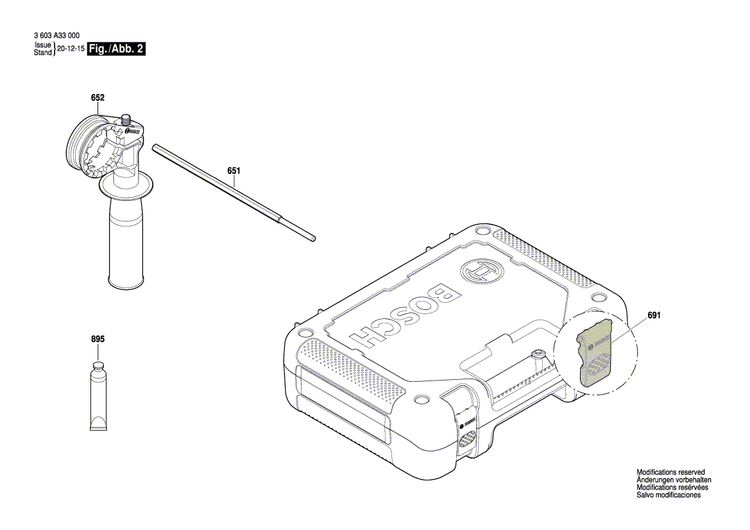 New Genuine Bosch 1600A024A5 Latch