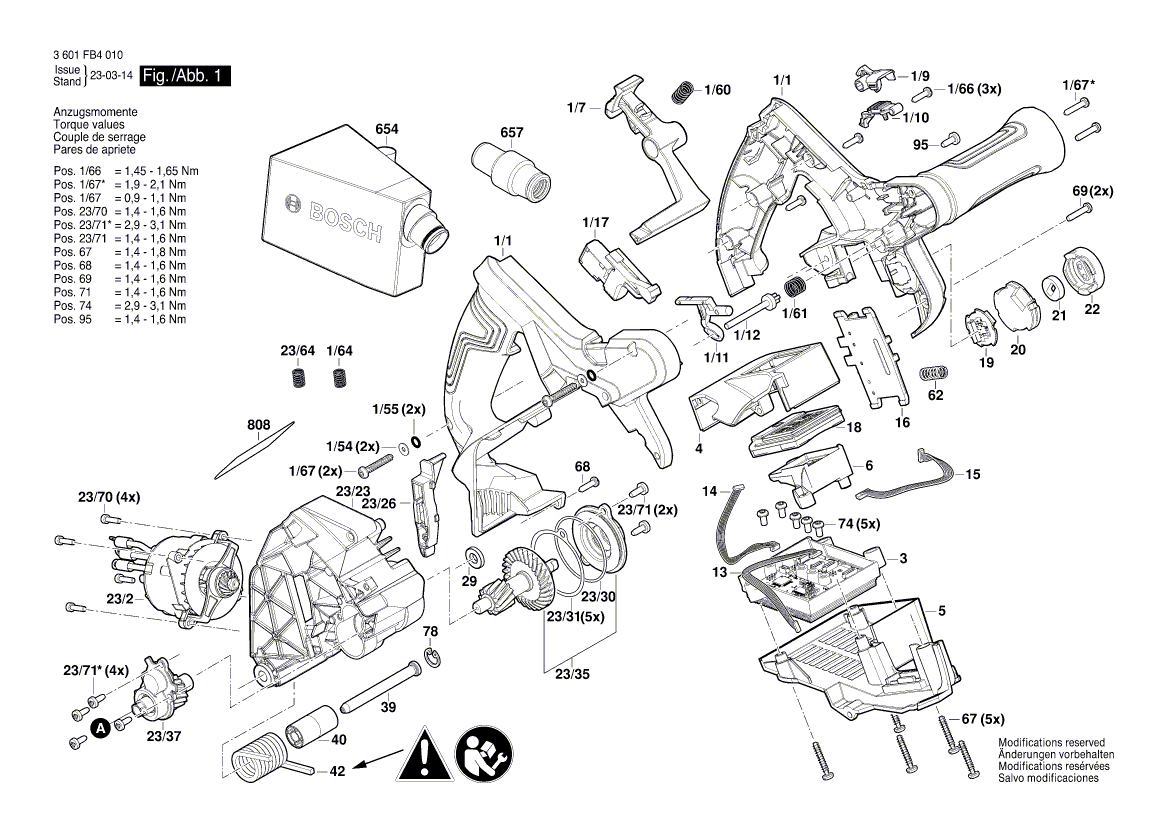 New Genuine Bosch 1600A024G7 Contact Plate