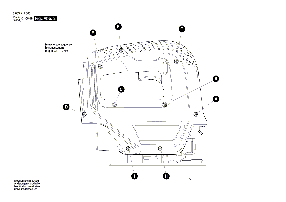 New Genuine Bosch 1600A024YG Lifting Rod