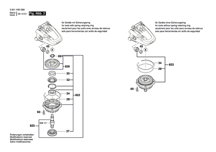 New Genuine Bosch 1600A024YV Bevel Gear Set