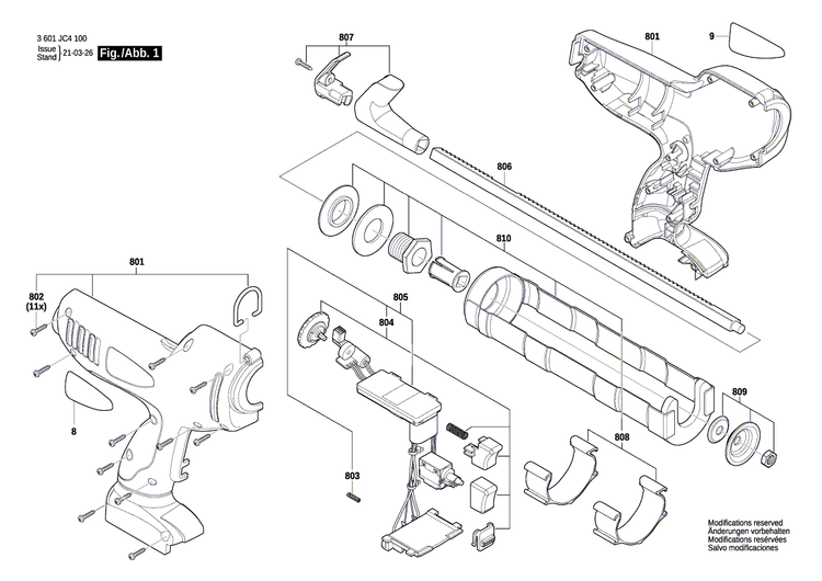 New Genuine Bosch 1600A026DC Toothed rack
