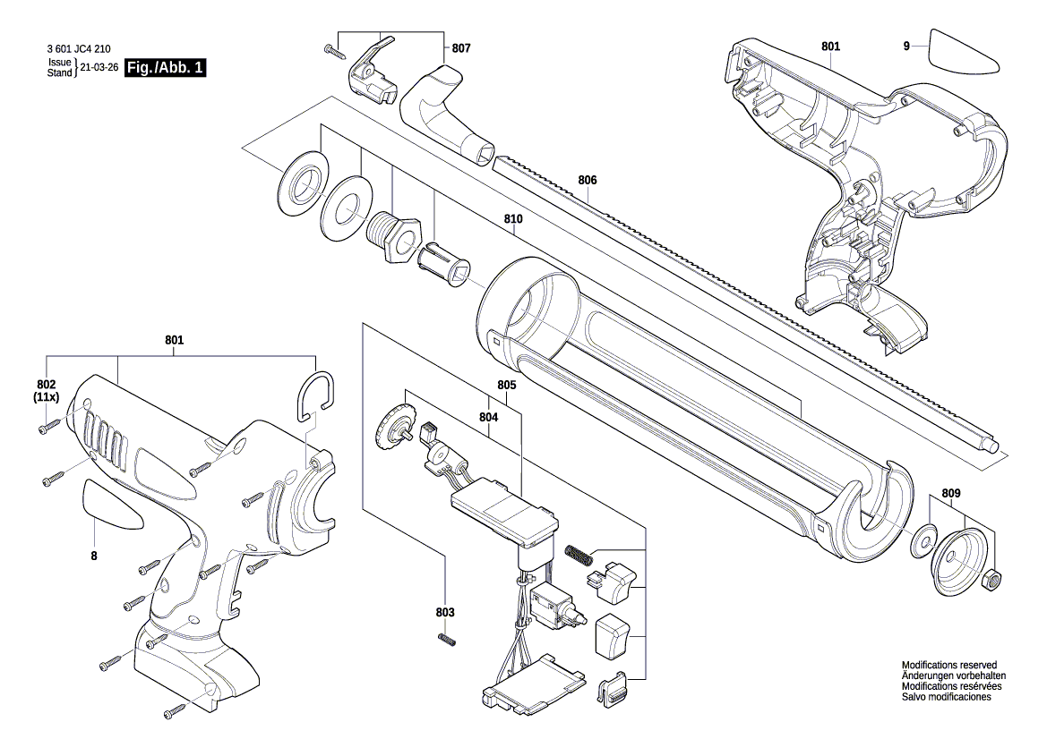 New Genuine Bosch 1600A026DD Toothed rack