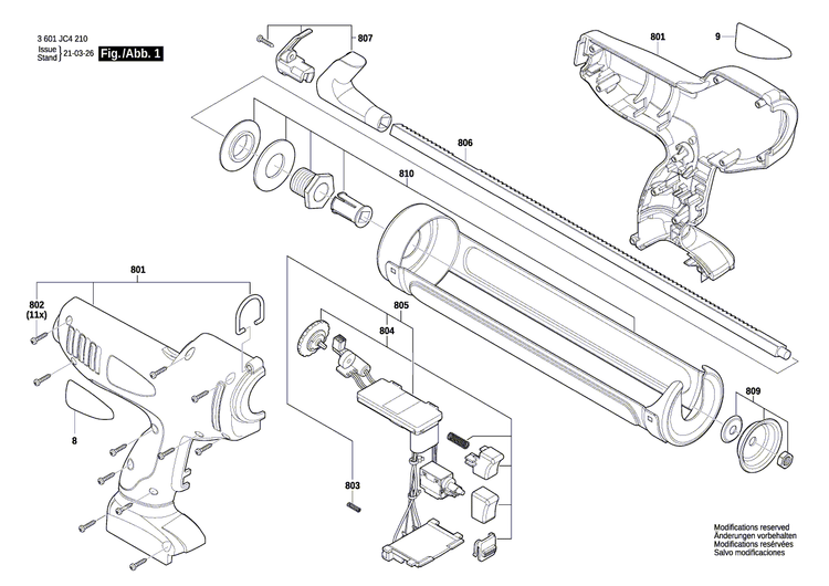 New Genuine Bosch 1600A026DD Toothed rack